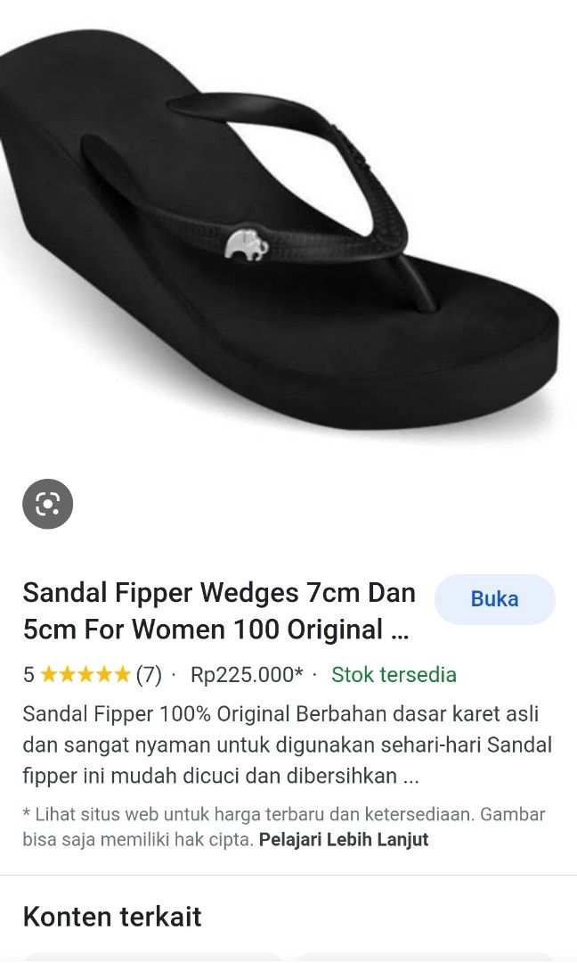 Size sandal shop fipper