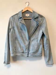 SEED Light Blue Denim Jacket Size 8