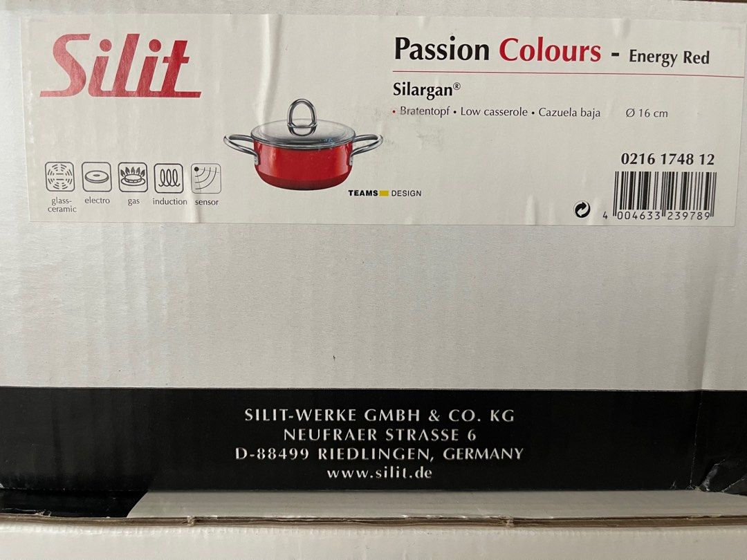 Silit Silargan - Low Accessories casserole & & Kitchenware Living, (Energy Carousell on Home Tableware, Red), Furniture & Cookware