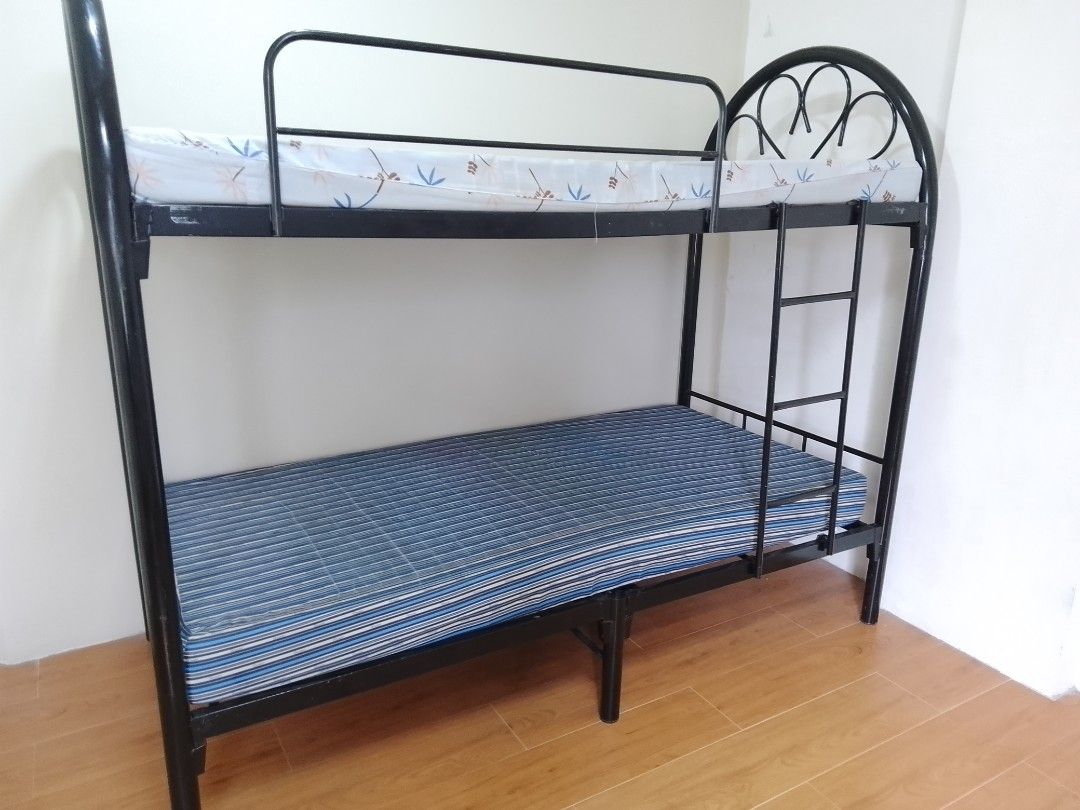 Single Double Deck, Furniture & Home Living, Furniture, Bed Frames ...