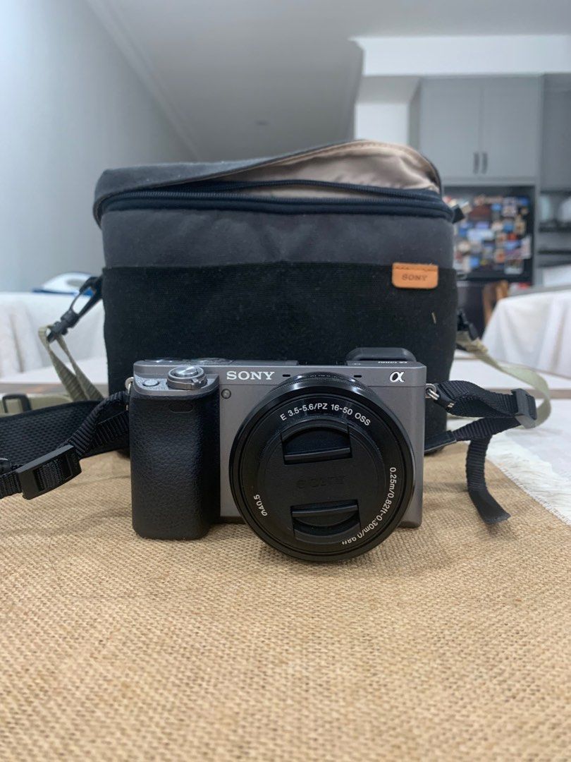 Sony A6000 with kit lens, Photography, Cameras on Carousell