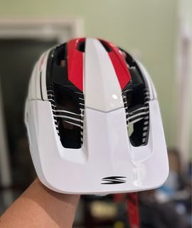 SPYDER Perform Cycling Helmet White/Red/Black