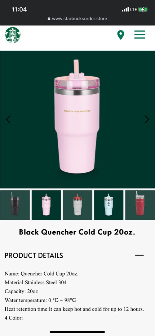 Starbucks X Stanley Tumbler Pink Furniture And Home Living Kitchenware And Tableware Water 0756