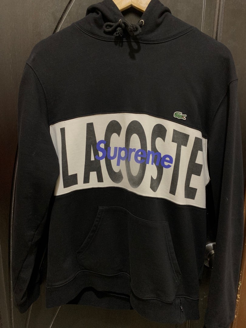Supreme x lacoste hoodie, Men's Fashion, Tops & Sets, Hoodies on