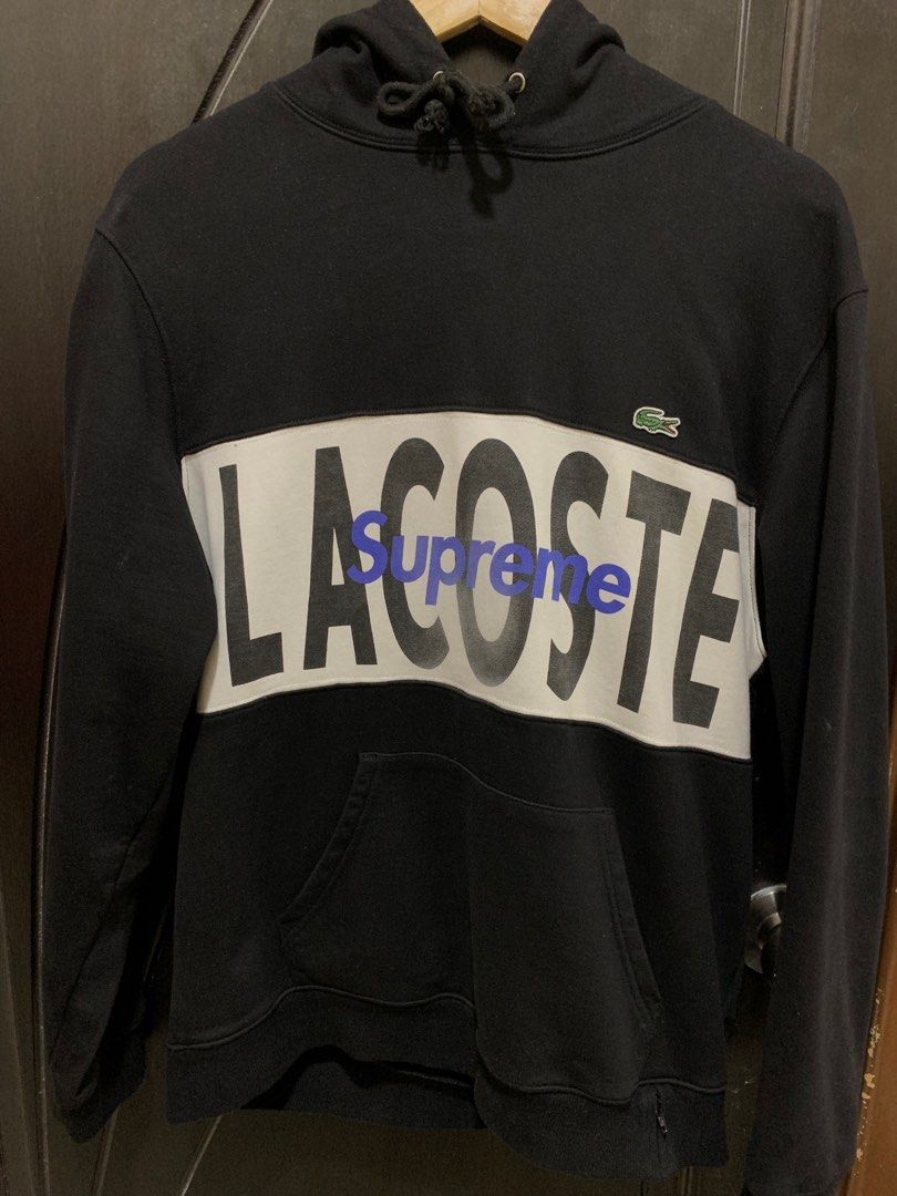 Supreme x lacoste hoodie Men s Fashion Tops Sets Hoodies on