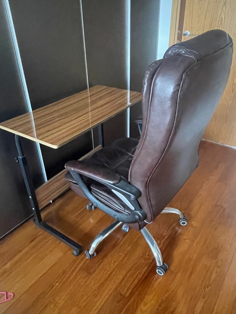 Table and office chair, Furniture & Home Living, Furniture, Tables