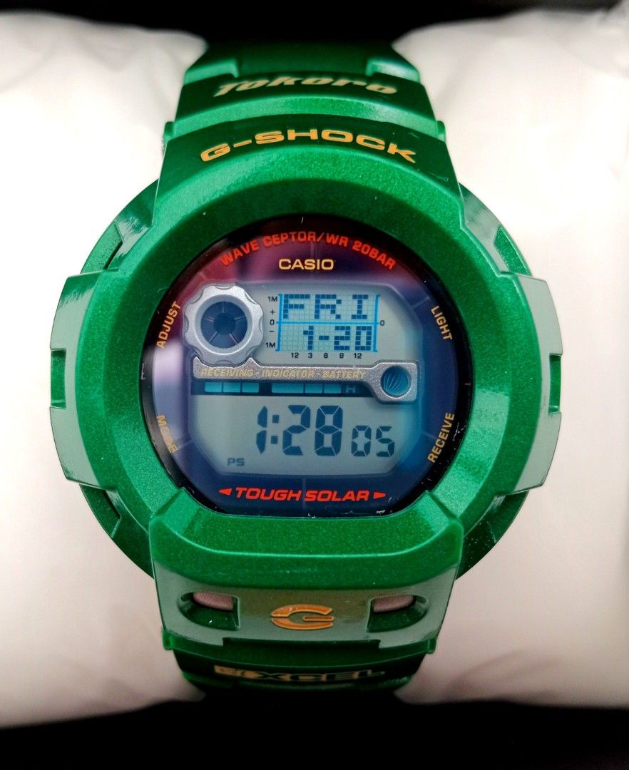 贅沢 CASIOカシオ グリーン 2931 GW-400SF ソーラー G-SHOCK 時計 ...