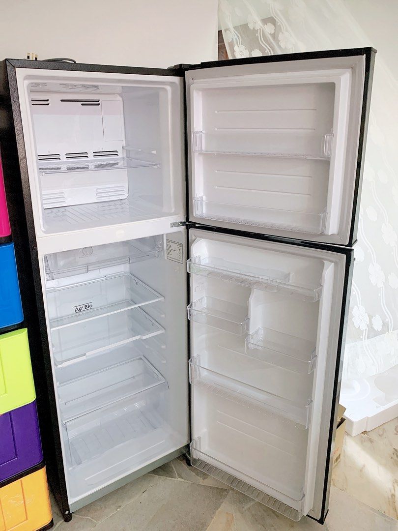Toshiba Refrigerator 252L Urban Black Inverter 2 Door Fridge GR