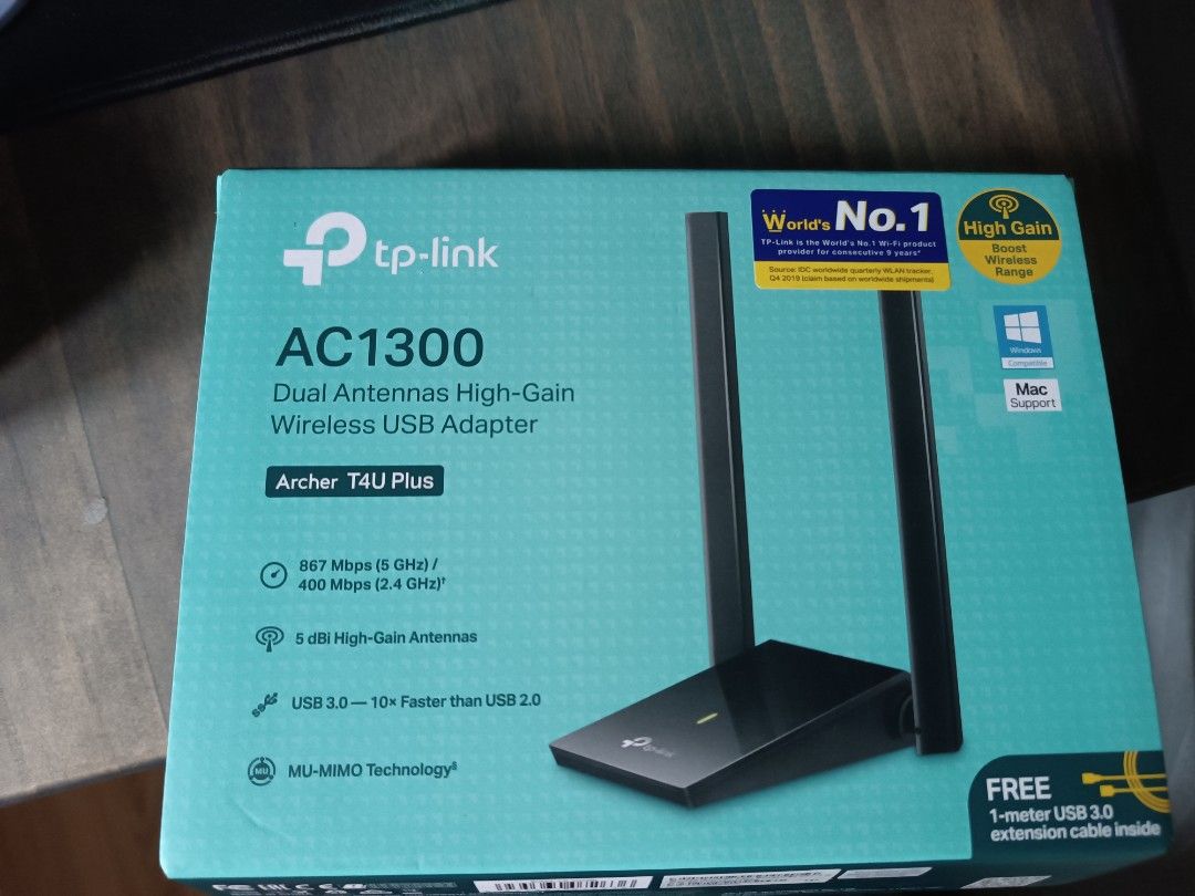TP Link AC1300 wireless usb WiFi adapter, Computers & Tech, Parts ...