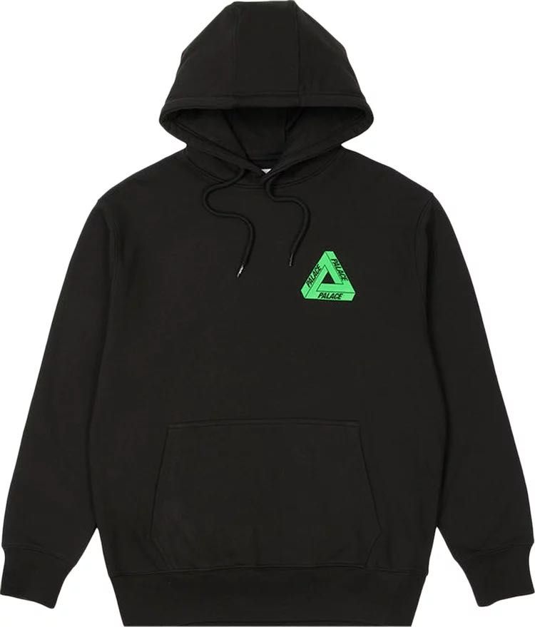 Palace top hoodie green