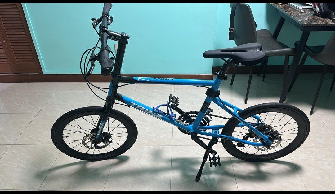 Trinx minivelo java cl tern (Category: Bicycles) located in Singapore. Submitted by lowace3561 (Listing ID 1210724802, Image 1). Description: Selling behalf for my fren trinx minivelo. Use only 3 times. Still in good condition & all in stock parts. Pls do pm me if u interested..