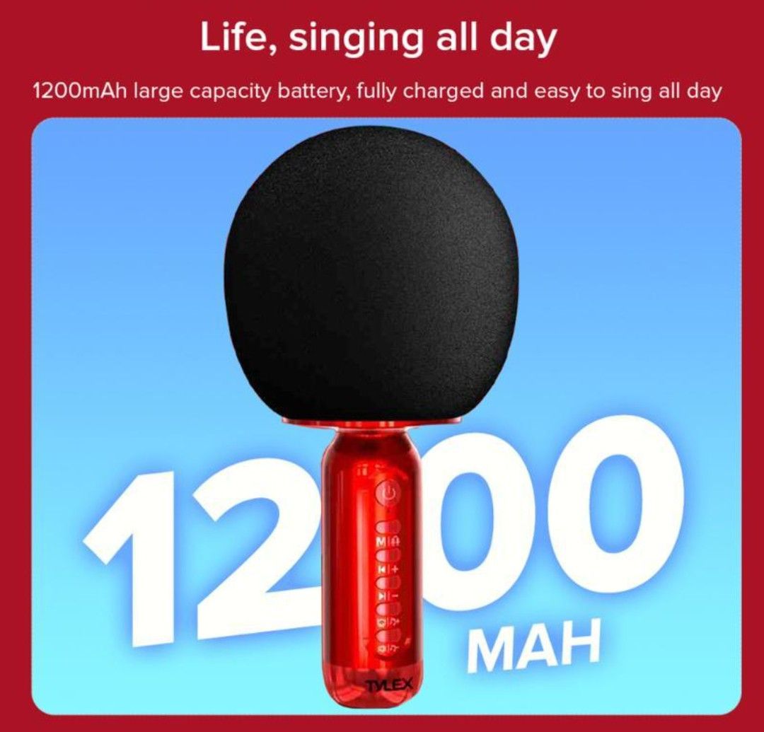 TYLEX XY330 Karaoke Wireless Microphone, Audio, Microphones on Carousell