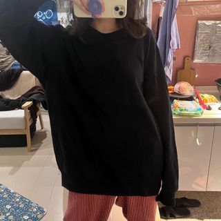 「男版UNIQLO 深藍大學T、衛衣」長袖上衣