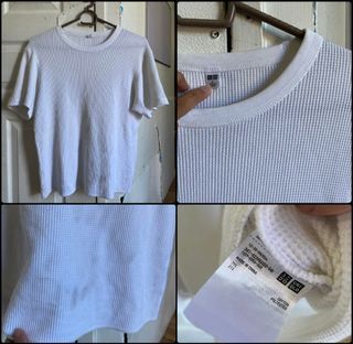Uniqlo Waffle Crew Neck Short Sleeve T-Shirt