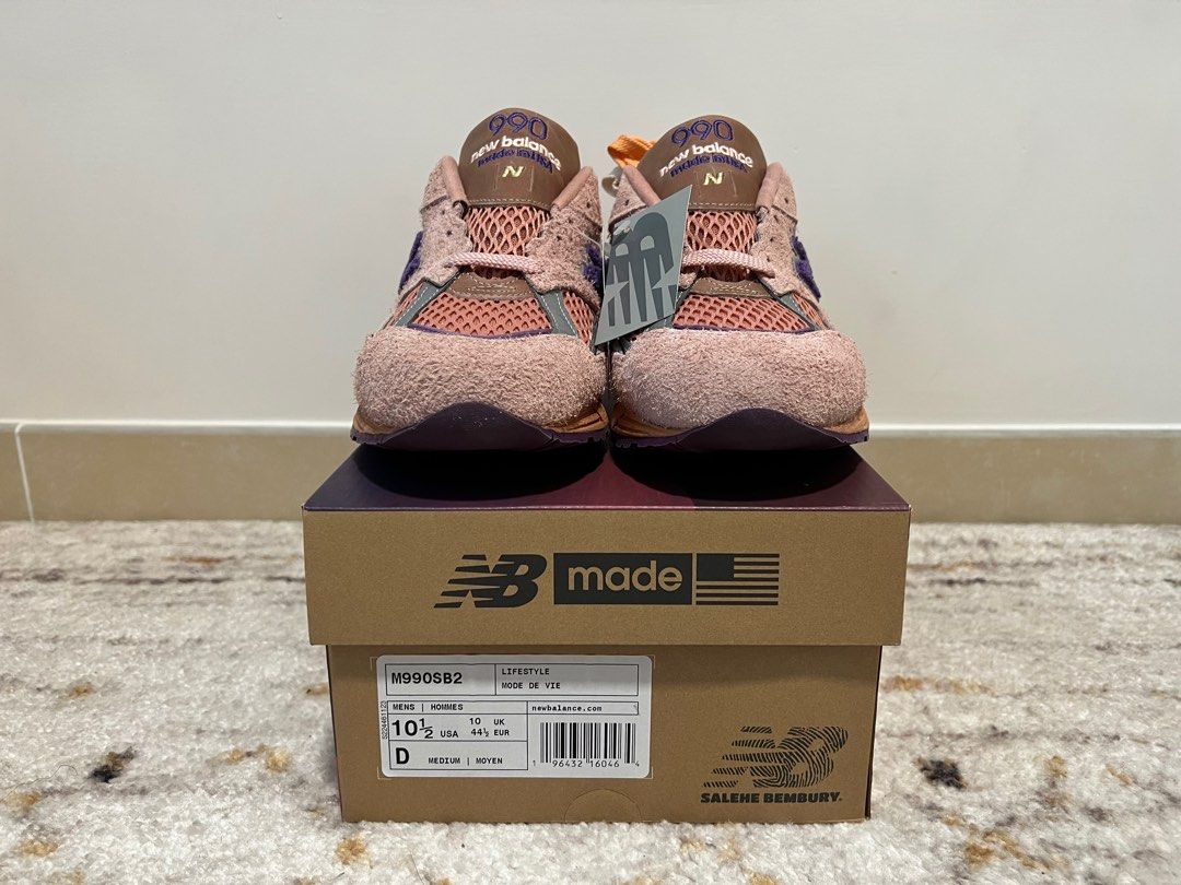 US New Balance 990v2 x Salehe Bembury Sand Be The Time, 男裝