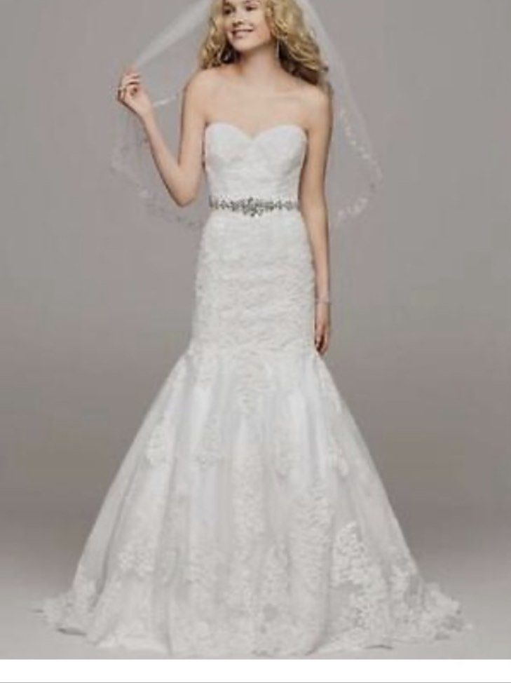 David's bridal discount trumpet wedding dress