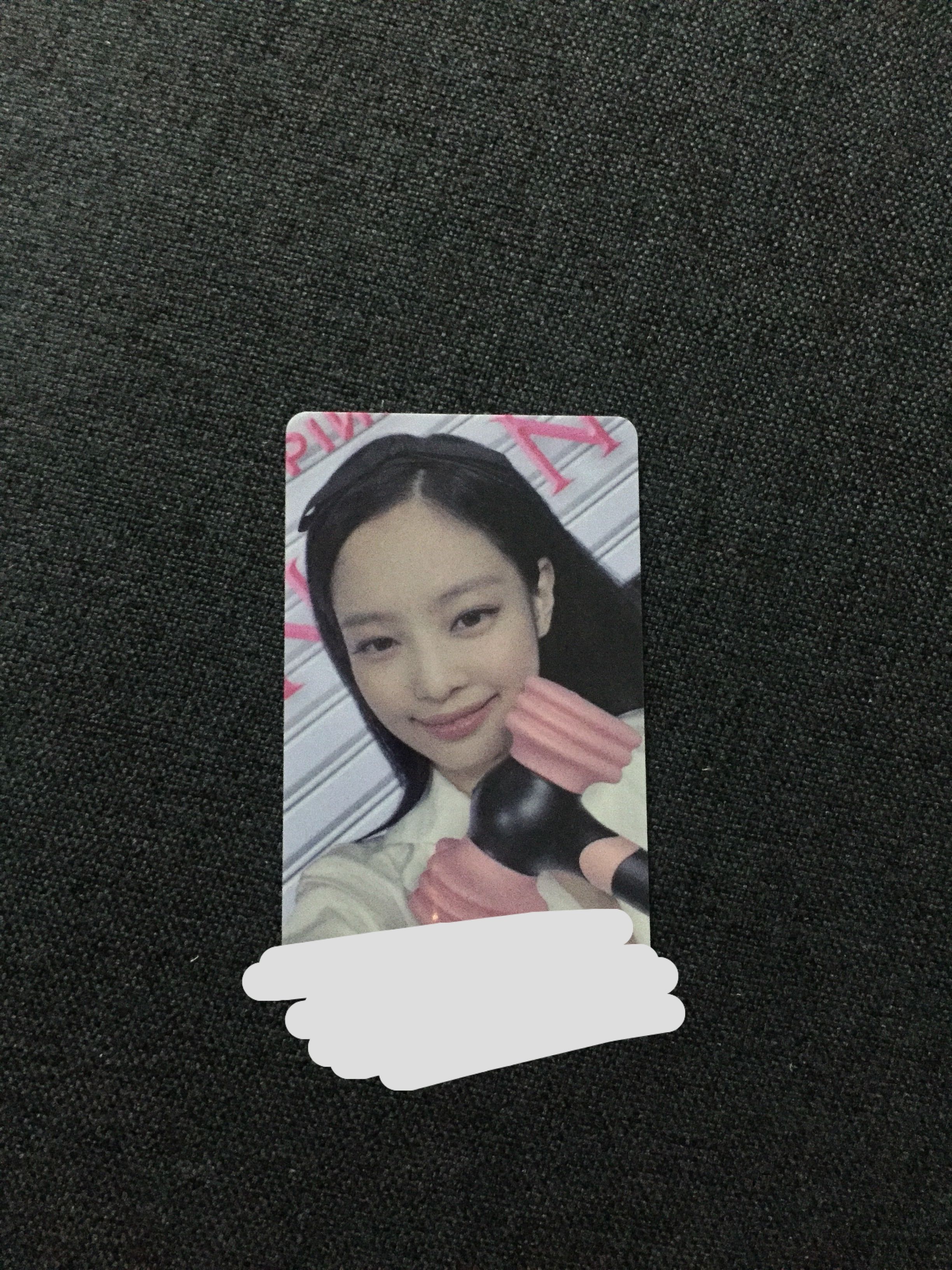 wts 380] Blackpink jennie lightstick lucky draw selfie born pink