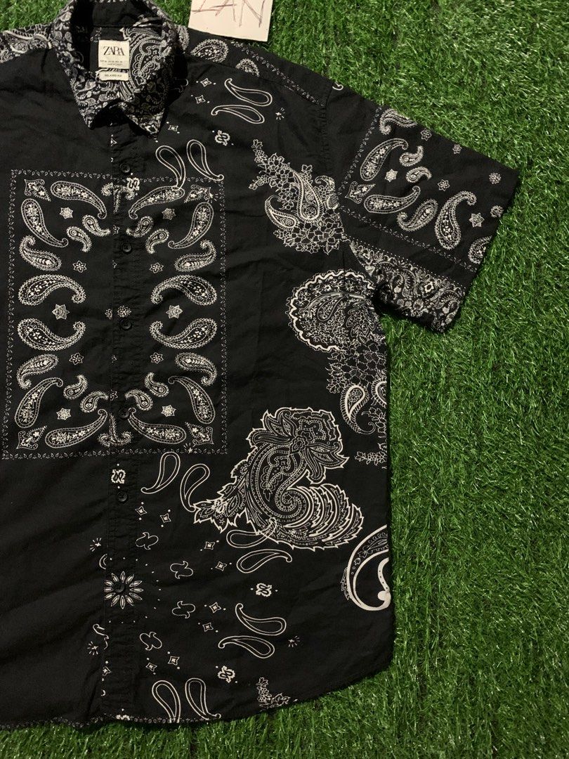 Zara man bandana, Men's Fashion, Tops & Sets, Tshirts & Polo Shirts on