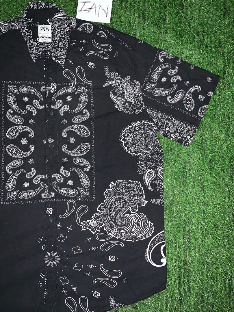 Zara man bandana, Men's Fashion, Tops & Sets, Tshirts & Polo Shirts on