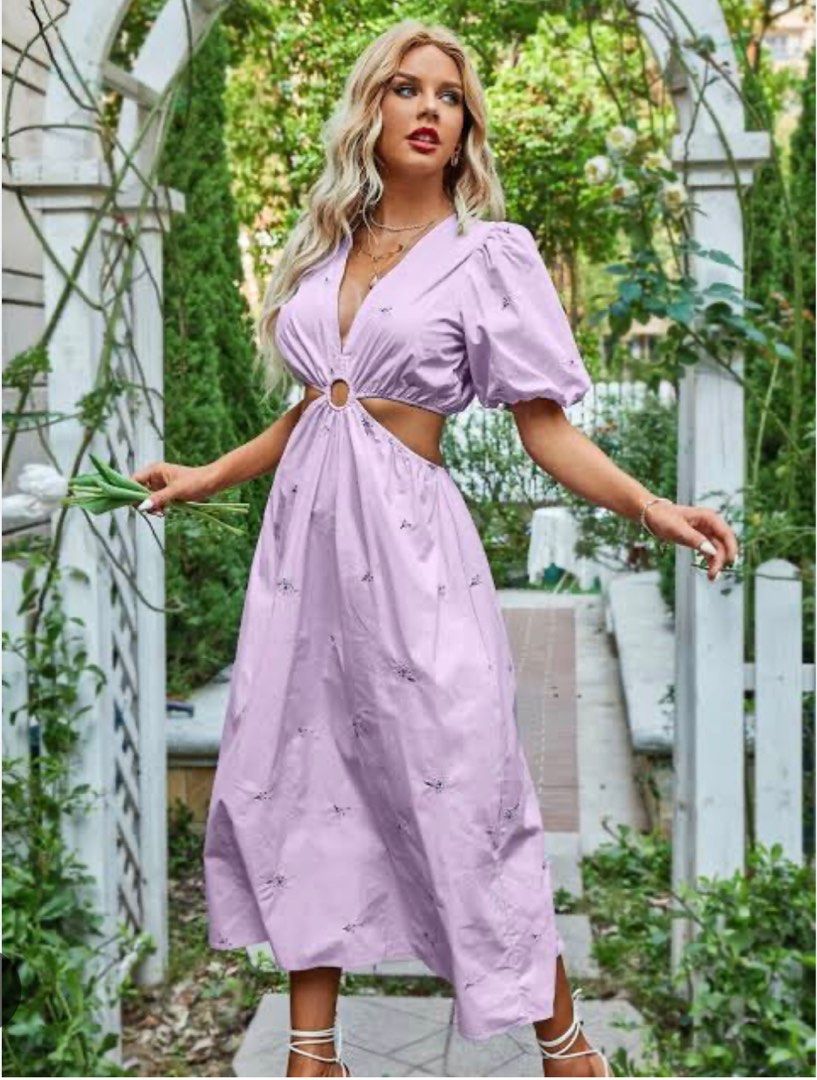 Poplin cut out dress zara clearance