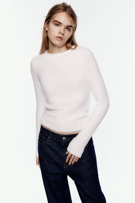 Zara shop white pullover