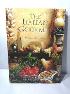 1992 THE ITALIAN GOURMET COOKBOOK Hardbound Recipe Cook Book by GIORGIO MISTRETTA Vintage & Collectible