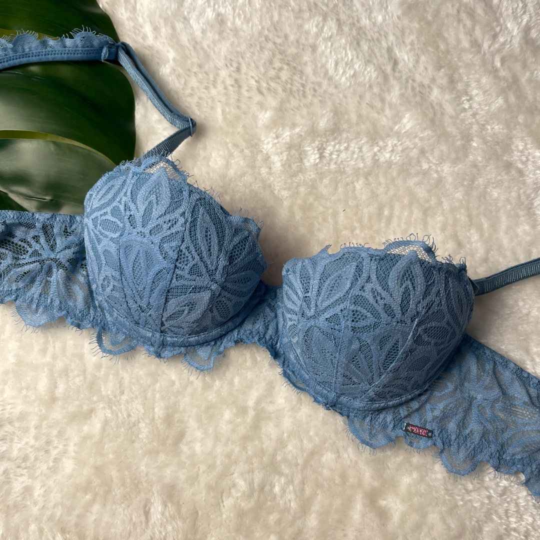 32A) VICTORIA'S SECRET Date Push-Up Pigeonnant Rendez-Vous Lace Bra 11445,  Women's Fashion, New Undergarments & Loungewear on Carousell