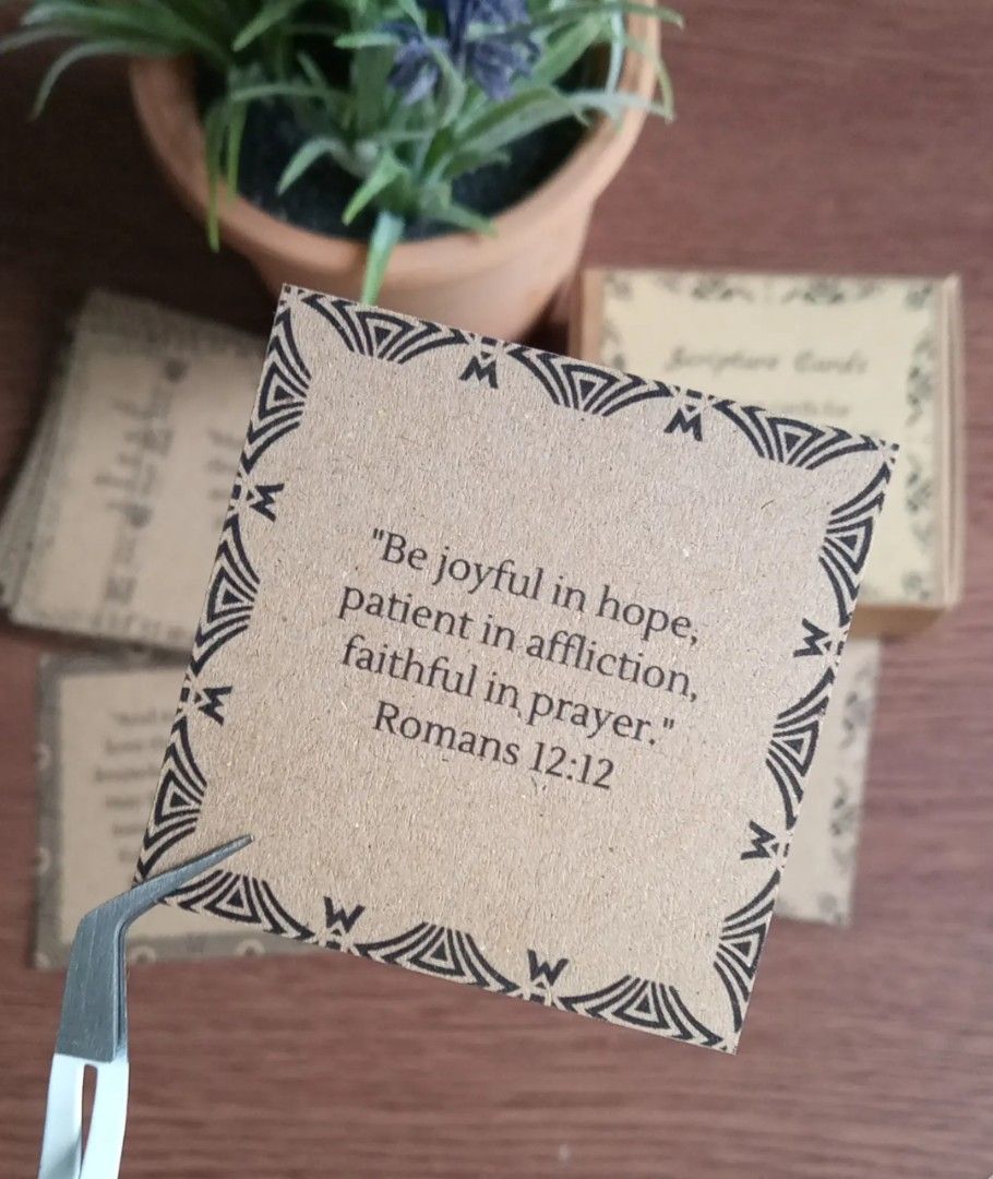 36 Pieces Bible Verses/Scripture Cards Collection #3, Hobbies & Toys ...