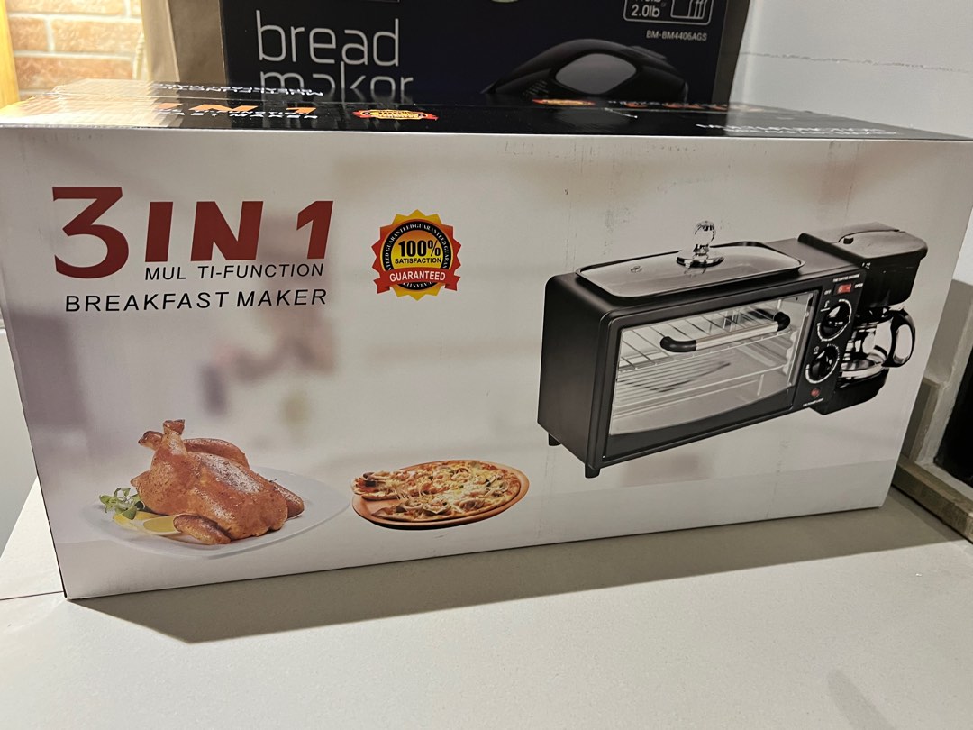 3 in 1 Multi Function Breakfast Maker - Brand New, TV & Home Appliances
