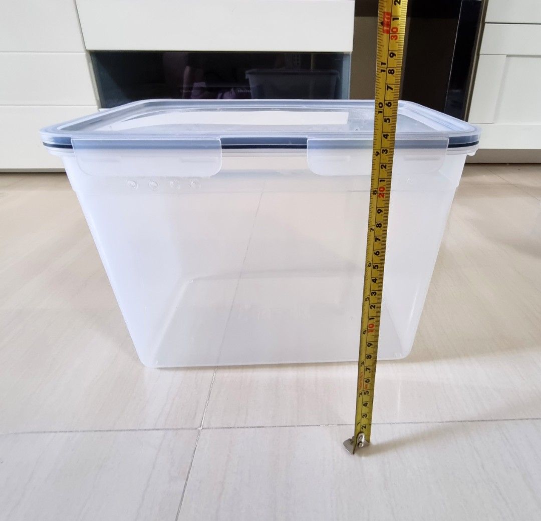 3 sets of IKEA Tupperware Boxes & Lids (Modified w holes, used for ...