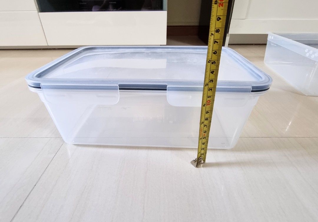 3 sets of IKEA Tupperware Boxes & Lids (Modified w holes, used for ...