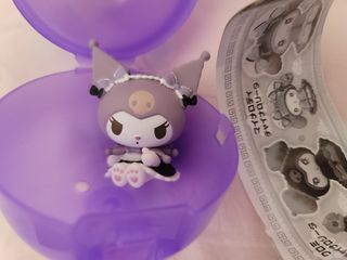 單售紫色 kuromi $50 Tomy  扭蛋 - Sanrio My Melody & Kuromi 公仔人偶   Dolly Mix 中華蘿莉裝 Lolita A 至 D 一套四款 全新連蛋紙及蛋殼
