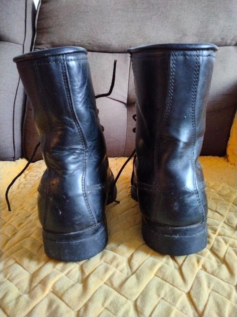 ADDISON US ARMY MILITARY COMBAT BLACK BOOTS LIGHT USED, Men's Fashion