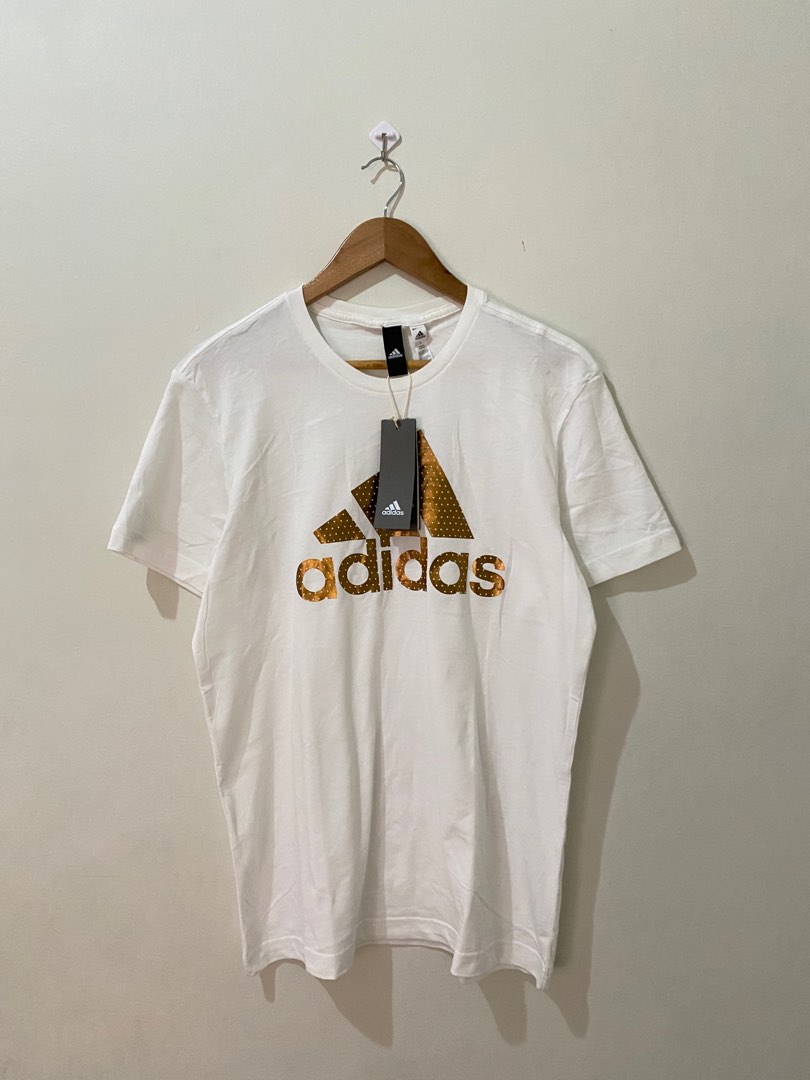 Adidas Gold Foil Logo Men s Fashion Tops Sets Tshirts Polo