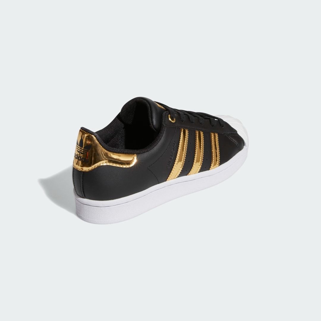 Black and gold superstar shoes online