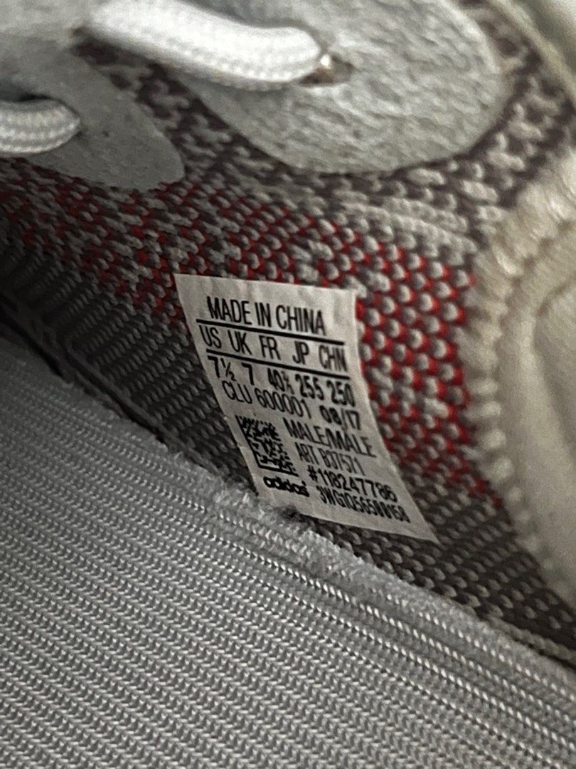 Yeezy blue tint size tag on sale