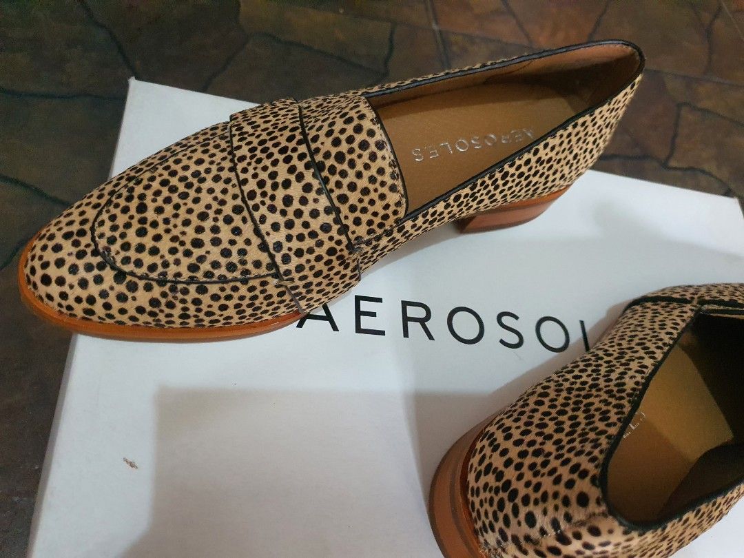 Aerosoles leopard loafers sale