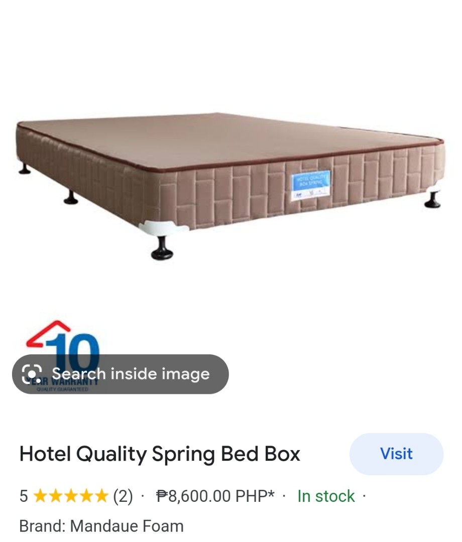 Almost New Mandaue Foam Spring Bed Box, Furniture & Home Living