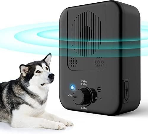 Anti Barking Device Bark Control Device Dog Barking Deterrent with Adjustable Level Sonic Bark Up Dog Training Tools to 50 Ft Range Safe for Dogs Pet Supplies Homes Other Pet Accessories
