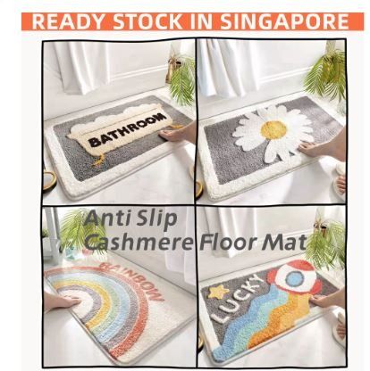 1pc Imitation Cashmere Kitchen Floor Mat, Kitchen Appliance Floor Mat,  Non-slip Kitchen Mat