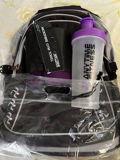 ANYTIME FITNESS Backpack with MicroFibre Towel and Tumbler