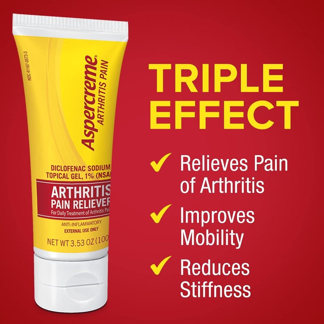 Aspercreme Arthritis Pain Reliever Topical Gel Original Strength 3.5 oz