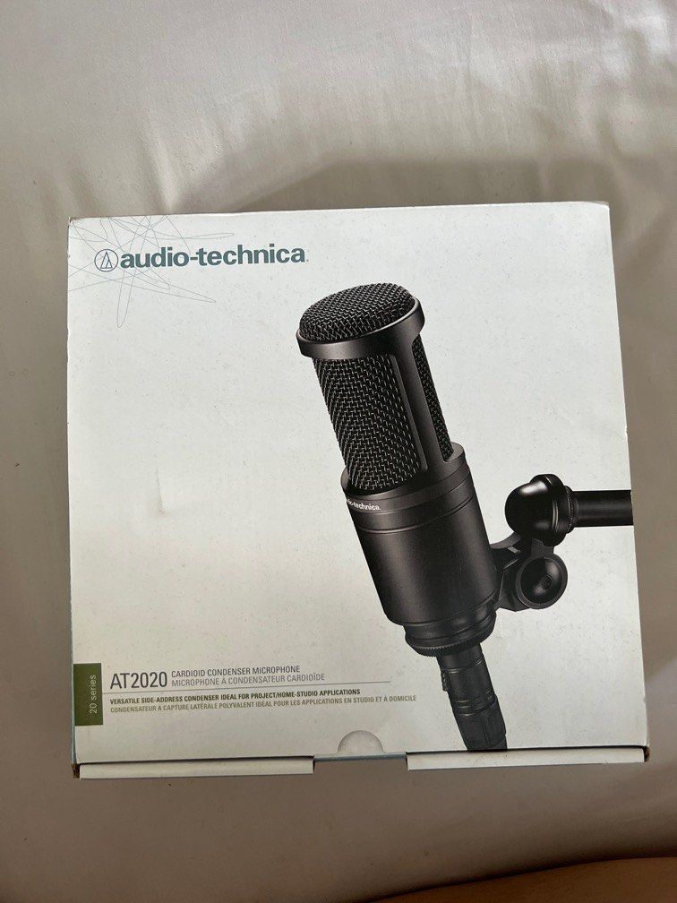 Audio technica AT2020 microphone cardioid condenser microphone, Audio ...