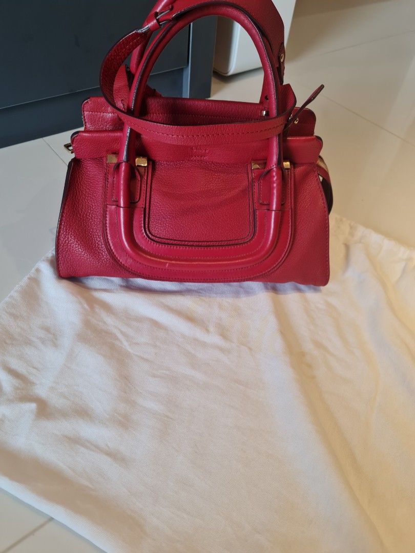 Authentic Chloe Everston Satchel Leather Bag Women s Fashion