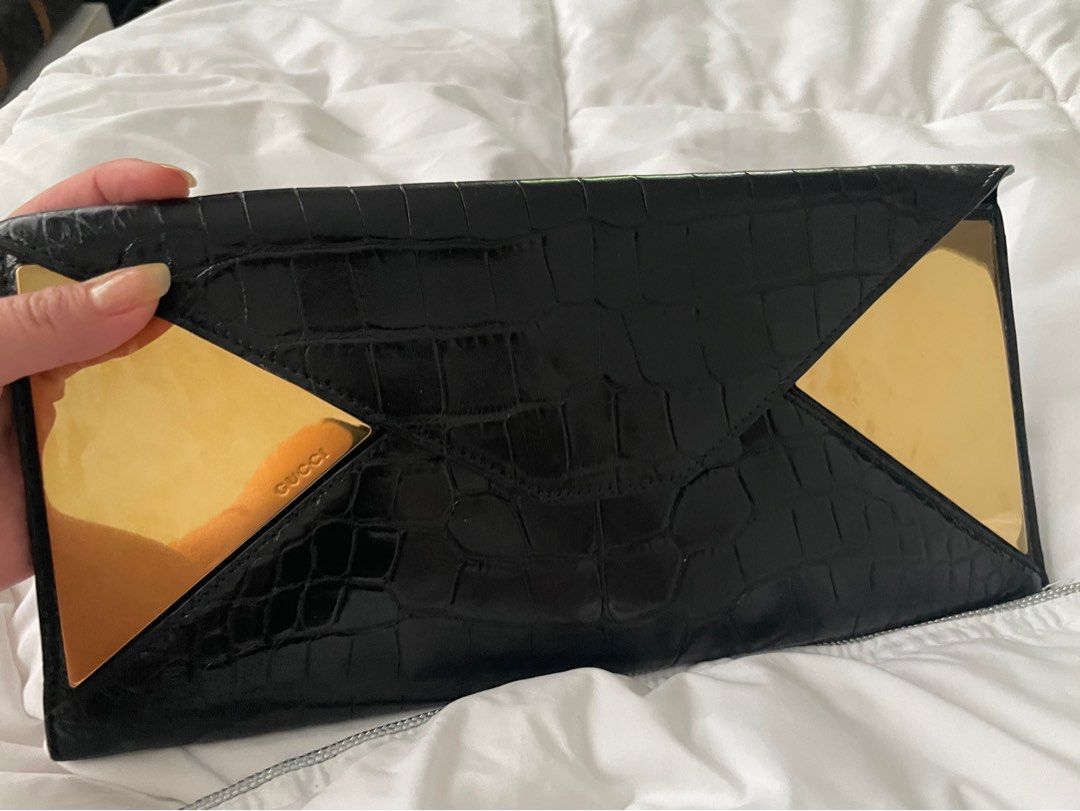 AUTHENTIC GUCCI EXOTIC CROCODILE CLUTCH (Category: Luxury Bags & Wallets) located in Bacolod City. Submitted by houseoflouvre (Listing ID 1210819408, Image 1). Description: Authentic comes complete .