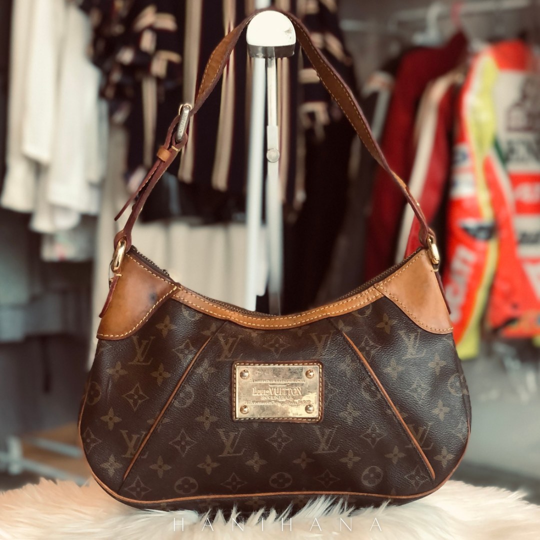 Brown Louis Vuitton Monogram Thames PM Shoulder Bag