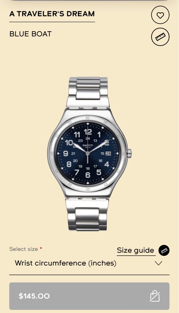 Swatch shop blue boat