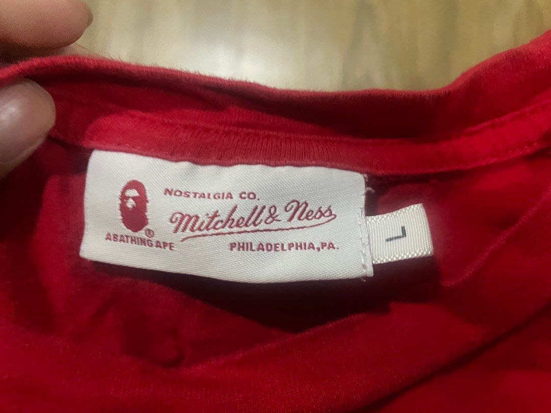 BAPE x Mitchell Ness Bulls Tee