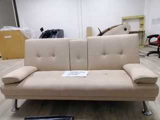 Beige Cream Color 3 Seater Sofa Bed