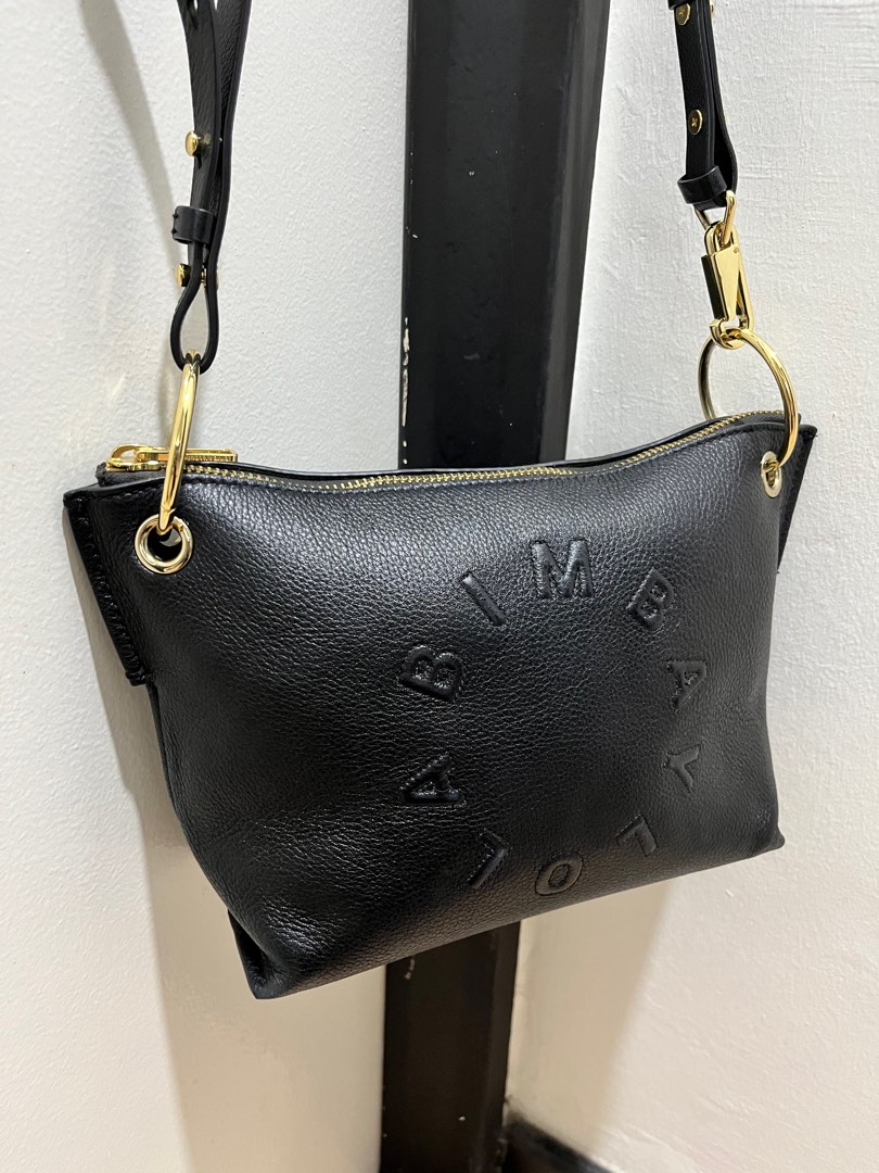 leather trapezium bag